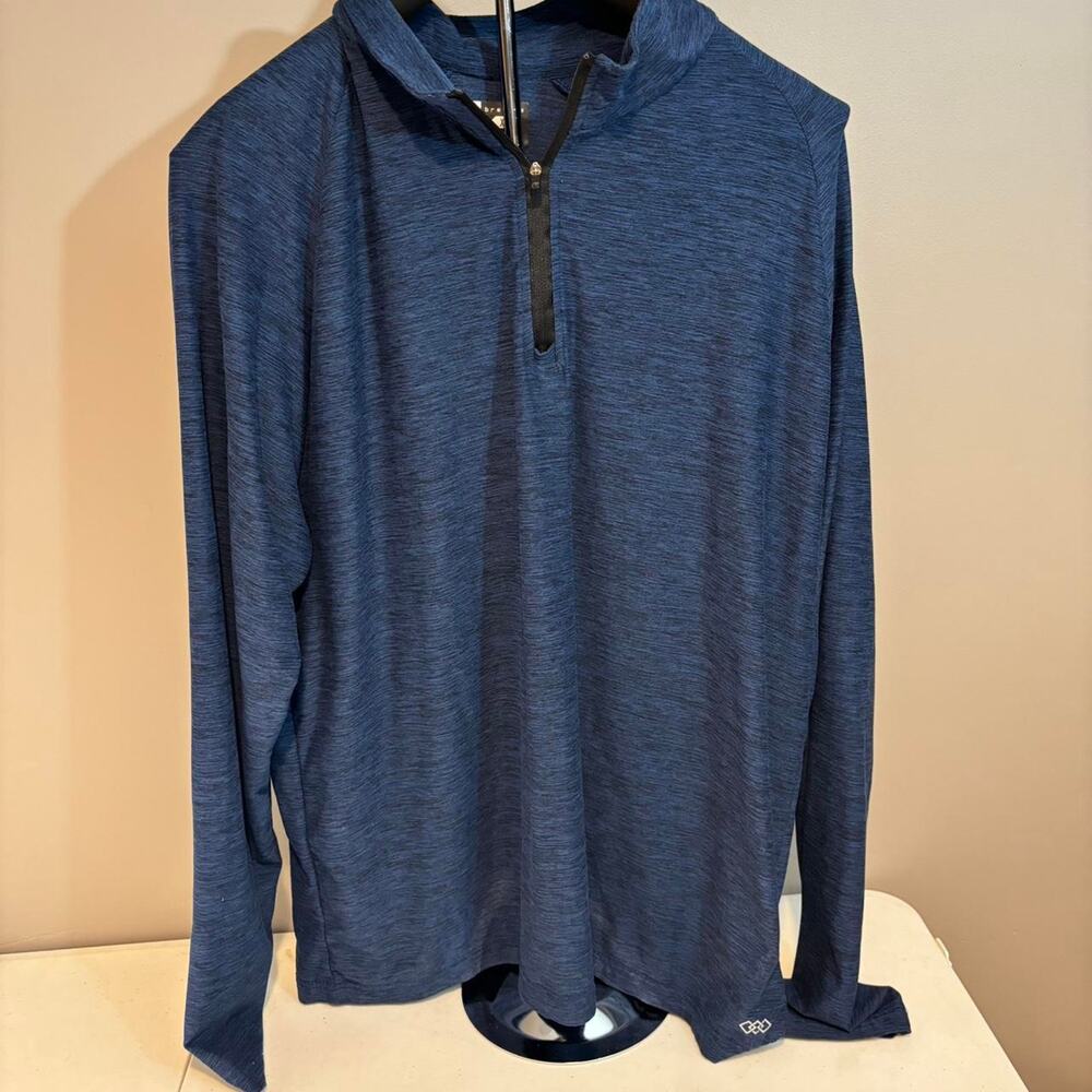 LEG3ND Blue Quarter Zip Pullover (XL)